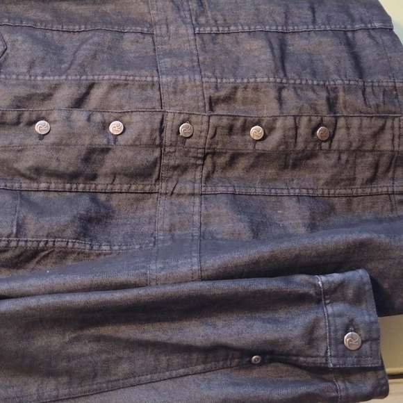 Women's Roaman's dark wash duster denim jacket 22W - Picture 5 of 9